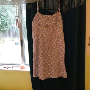 Spaghetti strap purple flowery dress 90's vintage